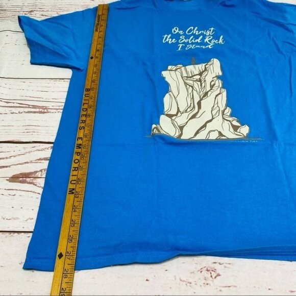 Port and Company Matthew 7:24 On Christ the Solid Rock I Stand T-shirt Tee XL - Picture 11 of 16